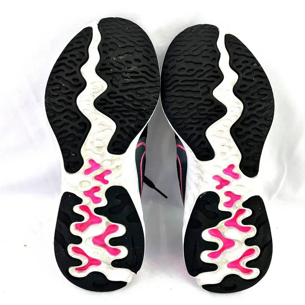 Nike Renew Running Marathon Shoe 5y Youth / Women's 6.5 Black/ Pink CT1430 092